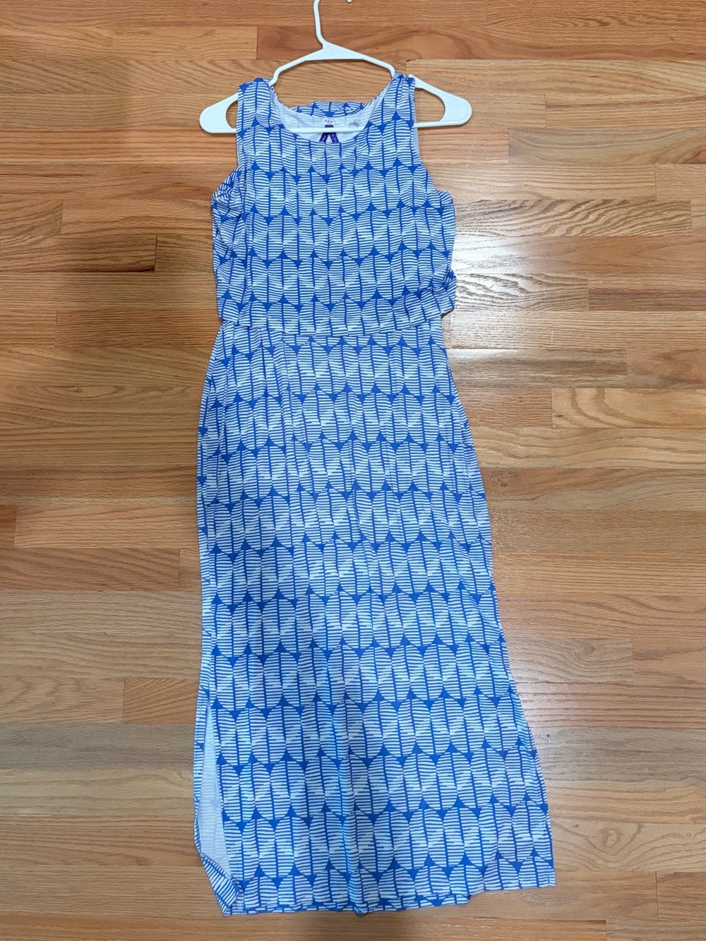 Seraphine UK- BLUE PRINT MATERNITY & NURSING MIDI DRESS